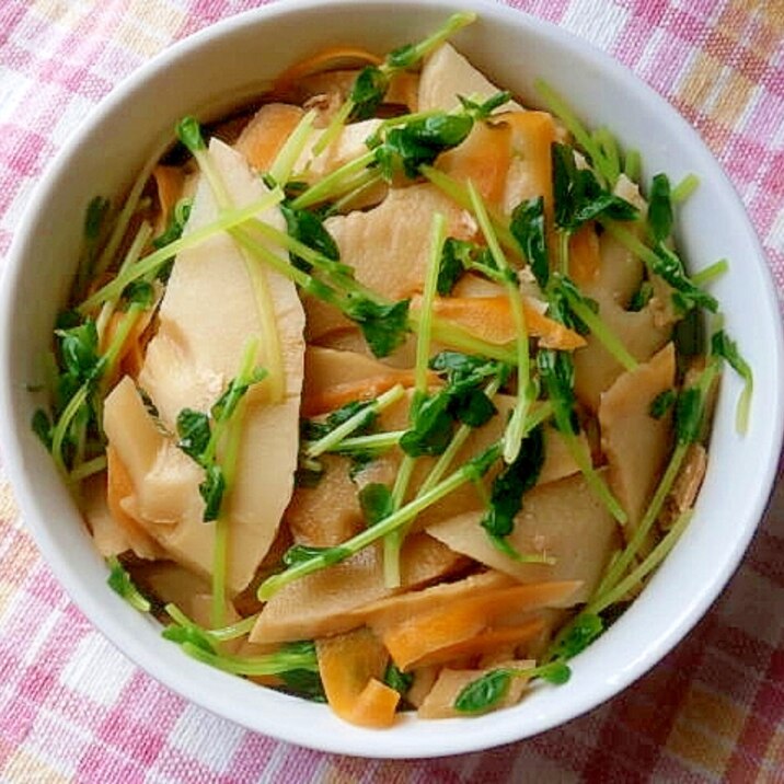 白だしで!とうみょうとたけのこの煮物 レシピ・作り方 by なな1151|楽天レシピ